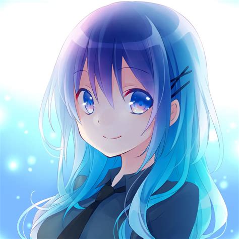 female blue hair characters|blue hair eyes anime girl.